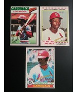 1977 1978 1978 RB 1979 O-Pee-Chee OPC Lou Brock Cardinals Baseball Card ... - £23.59 GBP