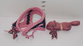 PINK Bow Dog Harness S Top Paw Adjustable choke free Small With Matching... - $8.88