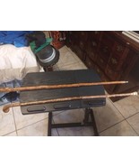Natural (2) Vine  Wooden Hiking Sticks Cane  Wooden Walking  Stick USA H... - $65.83