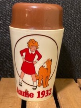 Vintage 1982 Little Orphan ANNIE Ovaltine Small Plastic Cup Brown Shake ... - $121.58 MXN