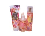 Scentworx Rose Water Rain Fragrance 3 Piece Set  Mist, Hand Gel, Body Cream - £27.16 GBP
