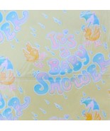 Vintage American Greetings Yellow Baby Shower Unisex Gift Wrap Paper New... - £7.82 GBP