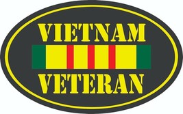 Vietnam Veteran  -  Military Bumper Sticker  / Decal - £2.85 GBP