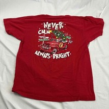 Buc-Ee&#39;S Unisex Christmas T-Shirt Red Graphic Print Extra Large - £14.74 GBP