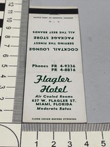 Front Strike Matchbook Cover  Flagler Hotel  Miami, Florida  gmg  Unstruck - £9.25 GBP