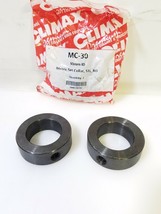 Lot of 2 CLIMAX MC-30 Locking shaft Collar 30mm ID 1.181&quot; Bore Steel One Piece - $18.23