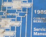 1989 GM Chevrolet Chevy Corsica Beretta Service Réparation Atelier Manue... - £27.96 GBP