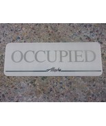 ALASKA AIRLINES, OCCUPIED INFLIGHT SEAT SAVER CARD, LAMINATED 2 SIDED 10&quot; - €16,88 EUR