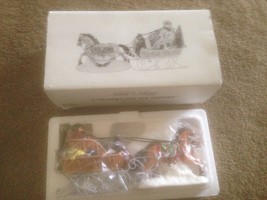 Dept 56 SNOW VILLAGE A Holiday sleigh ride together 54921 EUC - £27.78 GBP