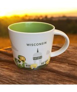Starbucks WISCONSIN You Are Here YAH 14 oz. Coffee Mug Green EUC - $16.82