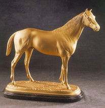 Soher Large Figure Bronze English Horse Base marble Gold French New bran... - $2,100.00