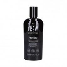 American Crew Daily Silver Shampoo Removes Brassy Tones For Gray Hair 8.4oz - £12.59 GBP