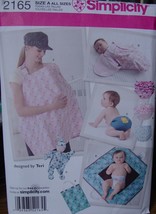 Sewing Pattern For Baby, Wrap Sleeper, Diaper Cover Blanket, Toy &amp; Bag 2165 - £4.79 GBP