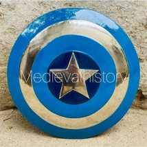 Captain America Shield Medieval prop replica~Marvel Avengers Steel Shiel... - £133.42 GBP