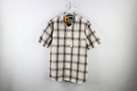 Deadstock Vtg Carhartt Mens Large Loose Fit Spell Out Short Sleeve Butto... - $44.50