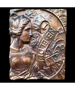 Roman Goddess Relief Plaque in Dark Bronze finish - $365.15 MXN