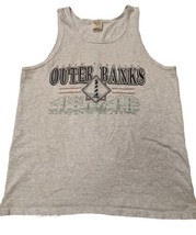 Outer Banks North Carolina Mens Size Large Graphic Tank Top Made USA VINTAGE 90S - £11.66 GBP