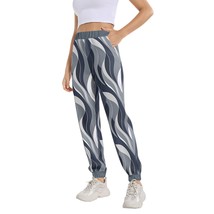 NEW! Women&#39;s Patterned Joggers! Sizes S - 3XL Grey and Blue Swirl - £27.67 GBP
