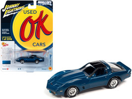 1982 Chevrolet Corvette Bright Blue Metallic with Black Top and Blue Interior... - £16.63 GBP