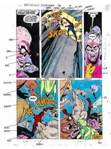 Original  1993 Spectacular Spider-man 196 color guide art page 14: Marve... - $82.95
