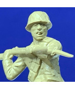 Marx toy soldier Japanese vtg ww2 wwii Pacific 1963 beige figure bayonet... - £11.69 GBP