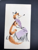 Fox Vintage Antique Card By White &amp; Wyckoff - £7.94 GBP