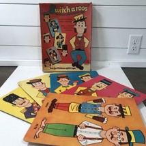 1958 Switch-A-Roos Switcharoos Puzzle Game by Saalfield RARE intact Vtg - £55.30 GBP