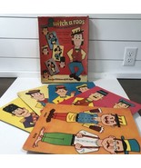 1958 Switch-A-Roos Switcharoos Puzzle Game by Saalfield RARE intact Vtg - £55.48 GBP