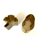Vintage Brass Ginko Leaf and Pear Cookie Cutters - $22.14 CAD