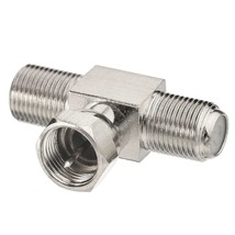 F Type Splitter 3 Way Connector F Male To Dual F Female Coaxial Connector Adapte - £11.01 GBP