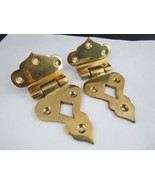 vintage ICE BOX HINGE HARDWARE refrigerator cooler ESTATE SALE old gold ... - $21.89