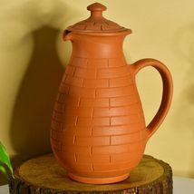 Sowpeace Handmade Pottery Clay Premium Terracotta Jug for Water and Drinks Utens - £55.15 GBP