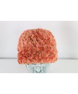 NOS Vintage 90s Streetwear Textured Fuzzy Shag Beanie Hat Cap Pink Women... - $81.83 CAD
