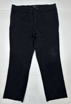 Banana Republic Black Straight Cropped Pants Women Size 8 (Measure 32x25) - £8.44 GBP