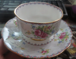 Royal Albert Petit Point China Mini Open Sugar Bowl with Saucer - £11.01 GBP