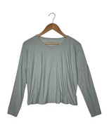 Beyond Yoga Top Womens S Scoop Neck Boxy Drop Shoulder Long Sleeve Mint ... - $33.83 CAD