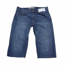 J Brand Shorts Womens 26 Blue Capri Denim Jeans Stretch 5 Pockets Button - £23.18 GBP