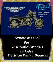 2010 Harley Davidson Softail Models Workshop Service Repair Maintenance ... - $22.95