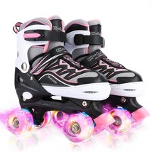 Adjustable Roller Skates for Girls and Women,All 8 Wheels of Girl&#39;s Skat... - $99.00