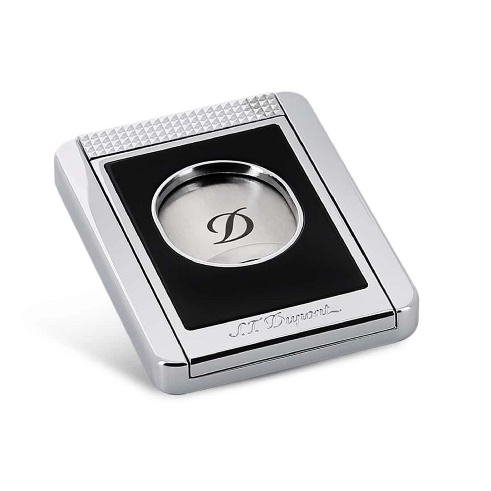 S.T. Dupont Cigar Cutter Stand Black &amp; Chrome - 003415 - $220.49