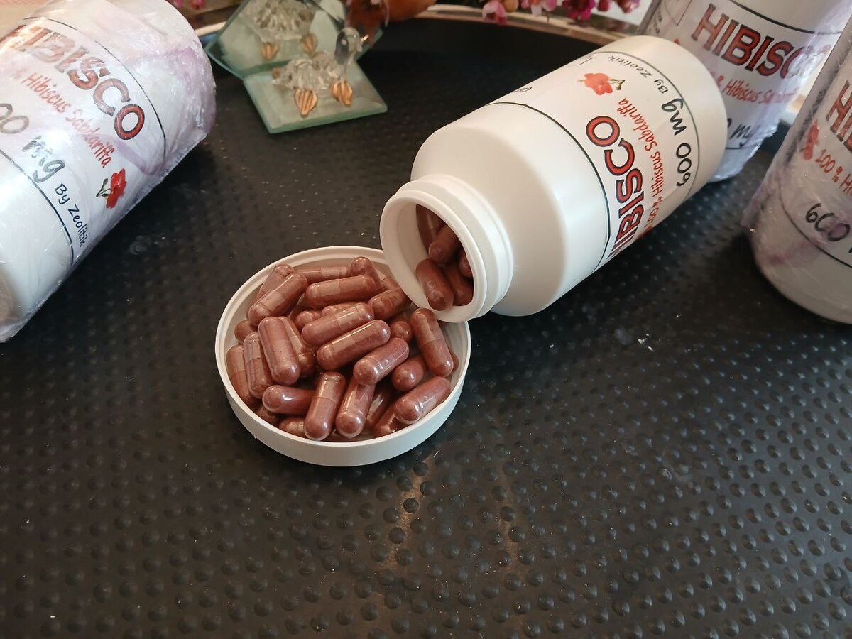 10 Bottles, Hibiscus Capsules: 600mg Vegan Herbal Supplement for Wellness - 120  Item image 7