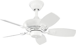 White 30-Inch Canfield Fan, Kichler 300103Wh. - £171.44 GBP