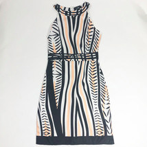 NWT CBR Exclusive Collection Black White Striped Sleeveless Sheath Size M - $19.79