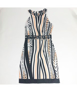 NWT CBR Exclusive Collection Black White Striped Sleeveless Sheath Size M - $27.15 CAD