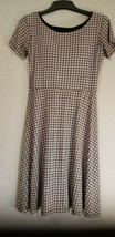 UNIQLO WOMEN SHORT SLEEVE BRA DRESS (GEOMETRIC) , BLACK/WHITE S SMALL - £25.69 GBP