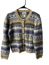 Christopher Banks Womens  Size M Cardigan Acrylic Wool Blend Grannycore Multi - £16.41 GBP