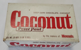 VINTAGE Peter Paul Mounds Chocolate Coconut Candy Bar Empty Box - £27.05 GBP
