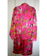 KAREN MABON LADIES HOT PINK/ANIMAL 100% POLYESTER PAJAMAS-XS-NWOT-NICE - $2,165.08 MXN
