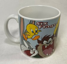 Six Flags Looney Tunes Mug, 1999 - Tweety, Taz, Bugs Bunny, Road Runner, Wile E - £5.53 GBP