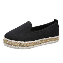 Women&#39;s new casual shoes rhinestone sequins loafers women&#39;s autumn new platform  - £22.28 GBP